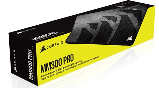 [840006629474] Corsair MM300 PRO Premium Spill-Proof Cloth Gaming Mouse Pad – Medium - 360mm x 300mm x 3mm, Graphic Surface