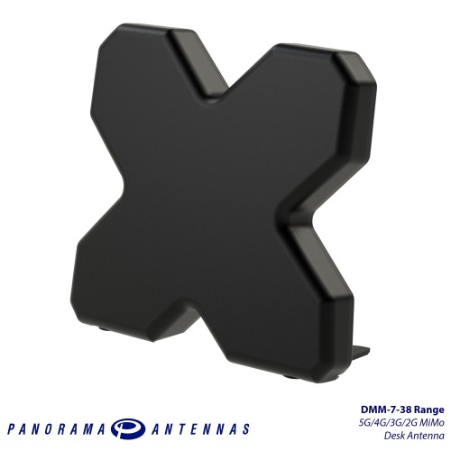 [5025744480487] Panorama DMM-7-38-2TS9 Antenna - Black - DMM-7-38 | 4G/5G MiMo Desk Mount Antenna