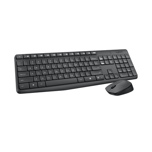 [97855120212] Logitech MK235 Wireless Keyboard and Mouse Combo 2.4GHz Wireless Compact Long Battery Life 8 Shortcut keys