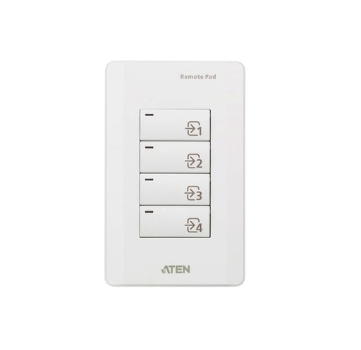 [KVA-VPK104] Aten VPK104 4-Key Contact Closure Remote Pad for VP1420/VP1421 Presentation Matrix Switches. Led lights, Engraved button