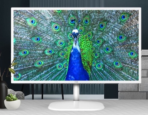 [4717385945937] AOC 31.5" IPS Panel 4ms 2K QHD 2560x1440, HDMI, DP, 75Hz, 3-sided Narrow Frame, VESA 100, HDMI: 1.4, DisplayPort: 1.4, White colour, Business monitor