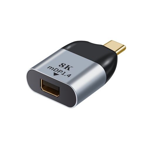 [9320652021033] Astrotek USB-C to Mini DP DisplayPort Male to female adapter support 8K@60Hz 4K@60Hz for iPad Pro Macbook Air Samsung Galaxy MS Surface Dell XPS