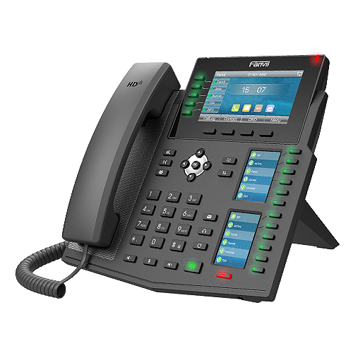 [6937295603057] Fanvil X6U Enterprise IP Phone - 4.3" (Video) Colour Screen, 20 Lines, 60 x DSS Buttons, Dual Gigabit NIC, Built in Bluetooth, *SBC Ready (V2)
