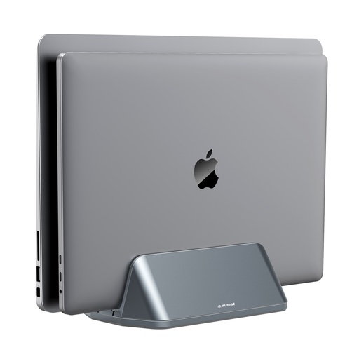 [9346396003081] mbeat®  Stage S5 Adjustable Dual Bay Tablet, Laptop and MacBook Vertical Stand Declutter and Organise Dual Adjustable Bays Material: Aluminium alloy,