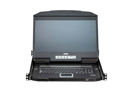 [4719264649240] Aten 18.5" Short Depth 4-Port HDMI LCD KVM, Dual Rail and widescreen support, Superior video quality, Video DynaSync™, EDID Expert™ , Auto Scan mode