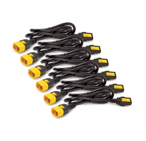 [731304296492] APC Locking Power Cord Kit, C13 to C14, 1.8M Length, 6 Pack