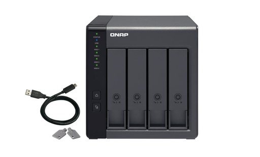[4713213514429] QNAP TR-004, 4 BAY DAS(NO DISK) HARDWARE RAID EXPANSION FOR WIN,MAC,LINUX DEVICE, TWR, 2YR,