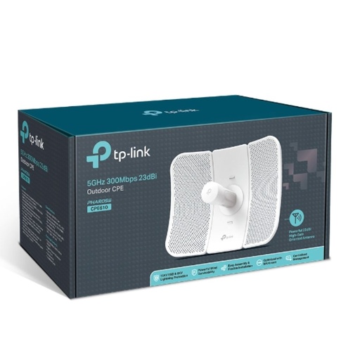 [6935364081027] TP-Link CPE610 5GHz 300Mbps 23dBi Outdoor CPE MIMO Antenna AP Client Bridge Repeater AP Router AP Client Router Passive PoE Weatherproof