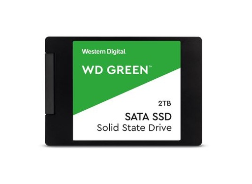 [718037877747] Western Digital WD Green 2TB 2.5" SSD SATA 545R/430W MB/s 80TBW 3D NAND 7mm 3 Years Warranty