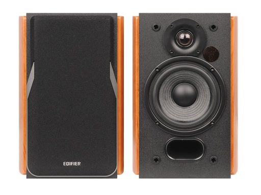 [6923520268962] Edifier R1380DB 2.0 Professional Bookshelf Active Speakers - Bluetooth/Optical/Coaxial, Line In Connection/Wireless Remote Brown