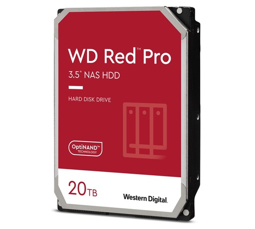 [WD201KFGX-68BKJN0] Western Digital WD Red Pro 20TB 3.5" NAS HDD SATA3 7200RPM 512MB Cache 24x7 300TBW ~24-bays NASware 3.0 CMR Tech 5yrs wty