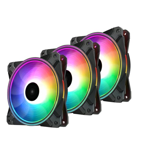 [6933412710509] DeepCool CF120 PLUS 3 in 1 (3-Pack) Customisable Addressable RGB LED Lighting 3 PACK