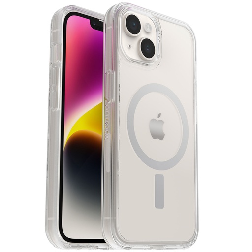 [840262388221] OtterBox Symmetry+ Clear MagSafe Apple iPhone 14 / iPhone 13 Case Clear - (77-8928), DROP+ 3X Military Standard, Ultra-Sleek, 7 Years Warranty