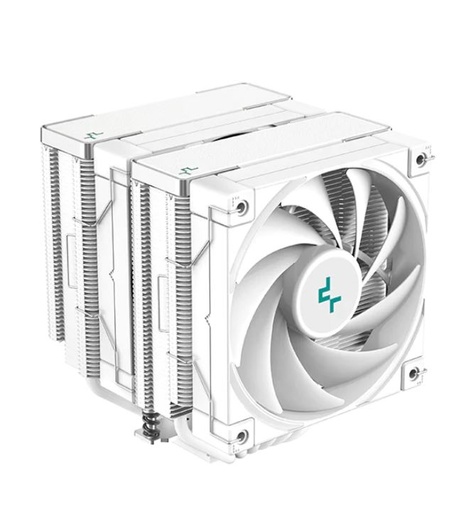 [6933412727453] DeepCool AK620 White Performance Dual Tower CPU Cooler, 6 Copper Heat Pipes, 2x 120 FDB Fans,  260W Heat Dissipation LGA2066/2011-v3/1200/1511/1700