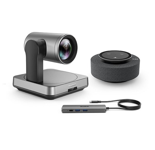 [6938818307469] Yealink UVC84 BYOD Teams Video Conference Kit For Medium and Large Rooms, 1x UVC84, MSpeach Speakerphone, 1x BYOD Box, Cost-Effective Solution