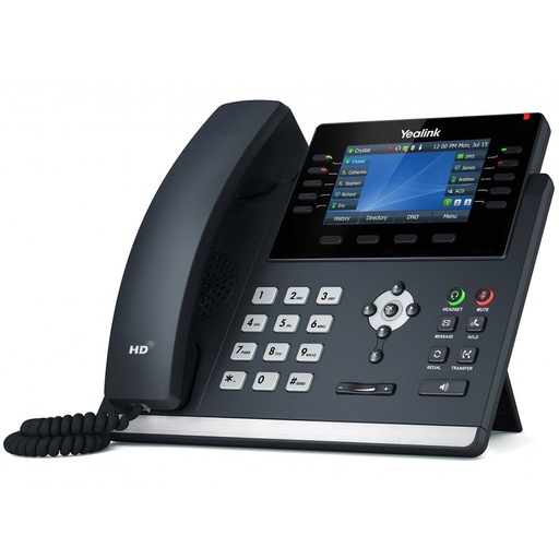 [6938818304314] Yealink T46U 16 Line IP phone, 4.3" 480x272 pixel Colour LCD with backlight, Dual USB Ports, POE Support, Wall Mountable, Dual Gigabit,(T46S)