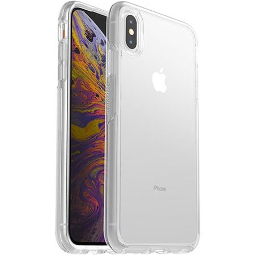 [660543473596] OtterBox Symmetry Clear Apple iPhone Xs Max Case Clear - (77-60085), Antimicrobial, DROP+ 3X Military Standard, Raised Edges, 7 Years Warranty
