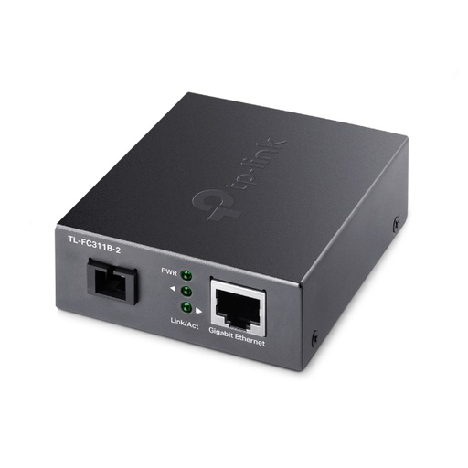 [6935364072902] TP-Link TL-FC311B-2 Gigabit WDM Media Converter - IEEE 802.3u 1550nm 2KM (Compatible with TL-FC311A-2)