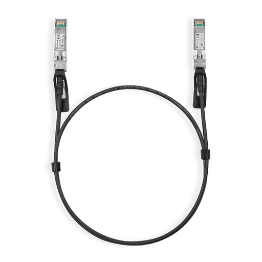 [4897098682814] TP-Link TL-SM5220-1M 1 Meter 10G SFP+ Direct Attach Cable, Drives 10 Gigabit Ethernet, 10G SFP+ Connector on Both Sides (Replaces TXC432-CU1M)