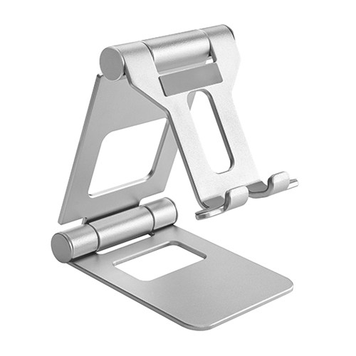 [6956745163170] Brateck Aluminium Foldable Stand Holder for Phones and Tablets- Silver (LS)