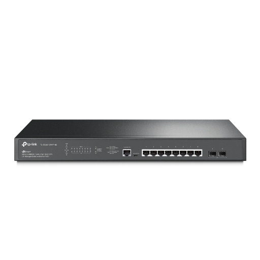 [6935364030797] TP-Link SG3210XHP-M2 JetStream 8-Port 2.5GBASE-T and 2-Port 10GE SFP+ L2+ Managed Switch with 8-Port PoE+ 2xFan Rack Mountable IGMP Snooping,Omada