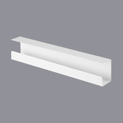 [6956745165945] Brateck Under-Desk Cable Tray Organizer  Dimensions:600x114x76mm - White (LS)