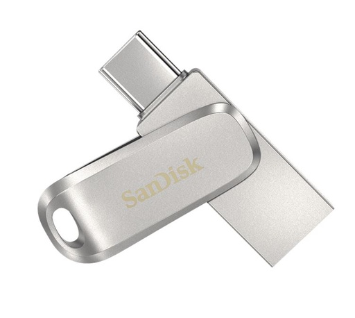 [619659178581] SanDisk 32GB Ultra Dual Drive Luxe USB-C  USB-A Flash Drive Memory Stick 150MB/s USB3.1 Type-C Swivel for Android Smartphones Tablets Macs PCs