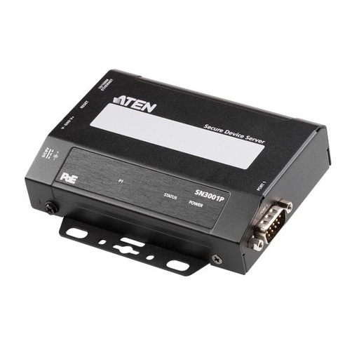 [KVA-SN3001P] Aten SN3001P 1-Port RS-232 Secure Device Server with PoE, Secured operation modes, Local  remote authentication and login, Third-party authenticati