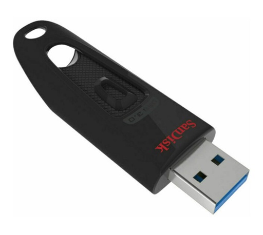 [619659102197] SanDisk Ultra 64GB USB3.0 Flash Drive ~130MB/s Memory Stick Thumb Key Lightweight SecureAccess Password-Protected Retail 5yr Black