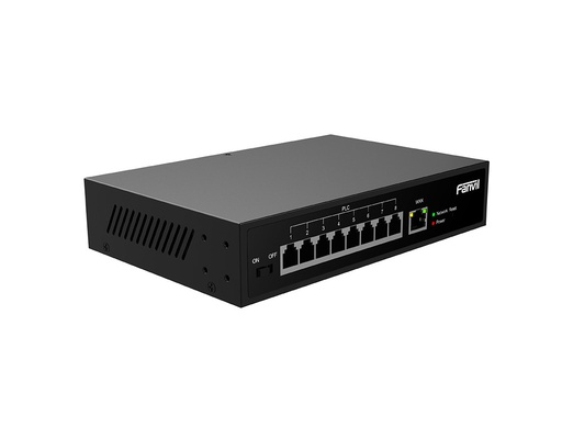 [IPF-2W-PN8] Fanvil PN8 2-Wire PoE Switch, Plug-and-Play, Reuse Existing Wires (PSTN  RVV cables), Cascade Via Ethernet Cables, Built-in Power Supply